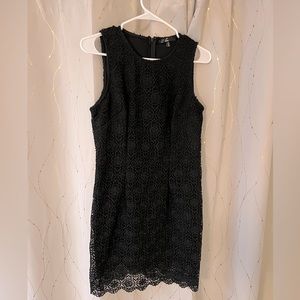 Black Lace Sleeveless Dress